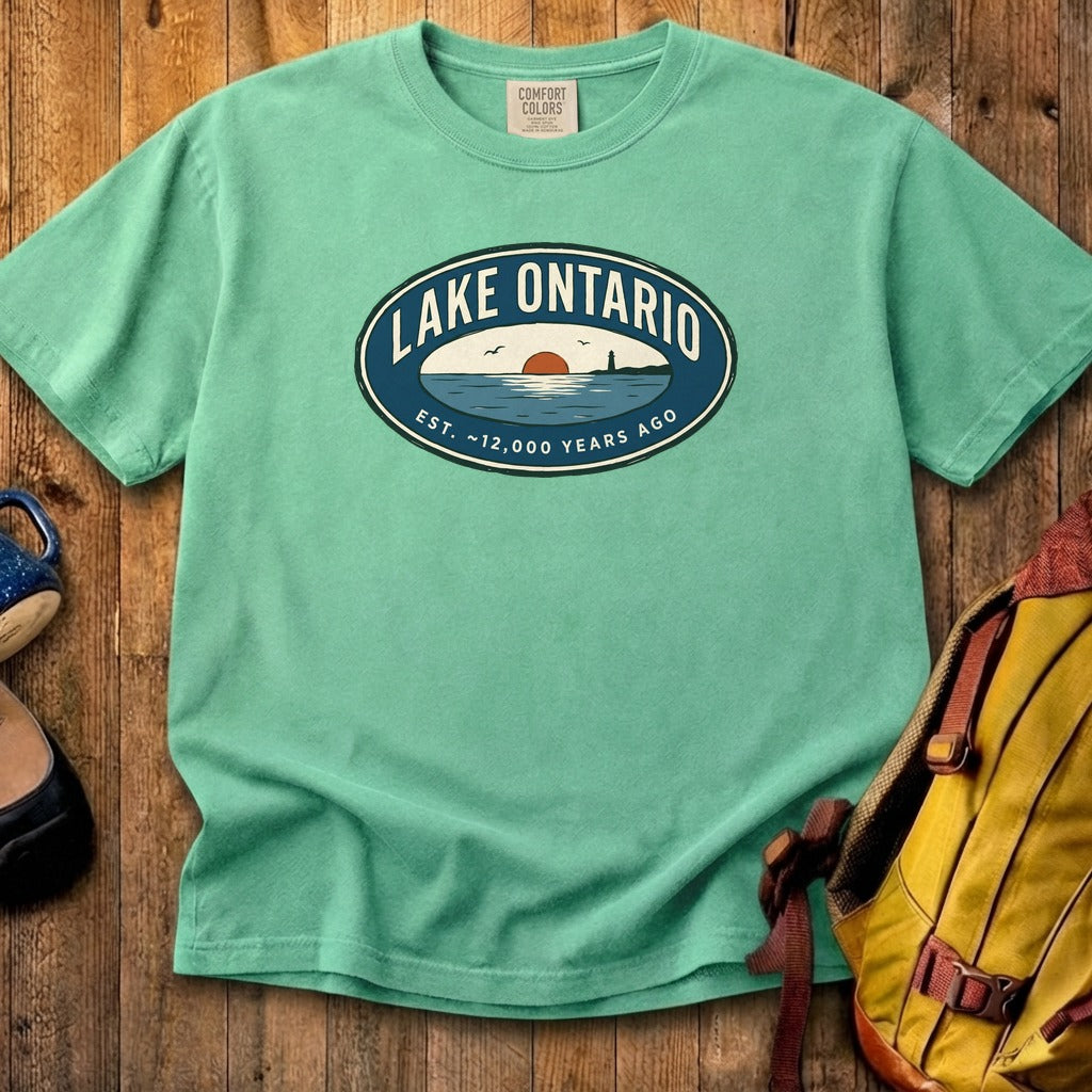 Lake Ontario Badge Cotton T-Shirt