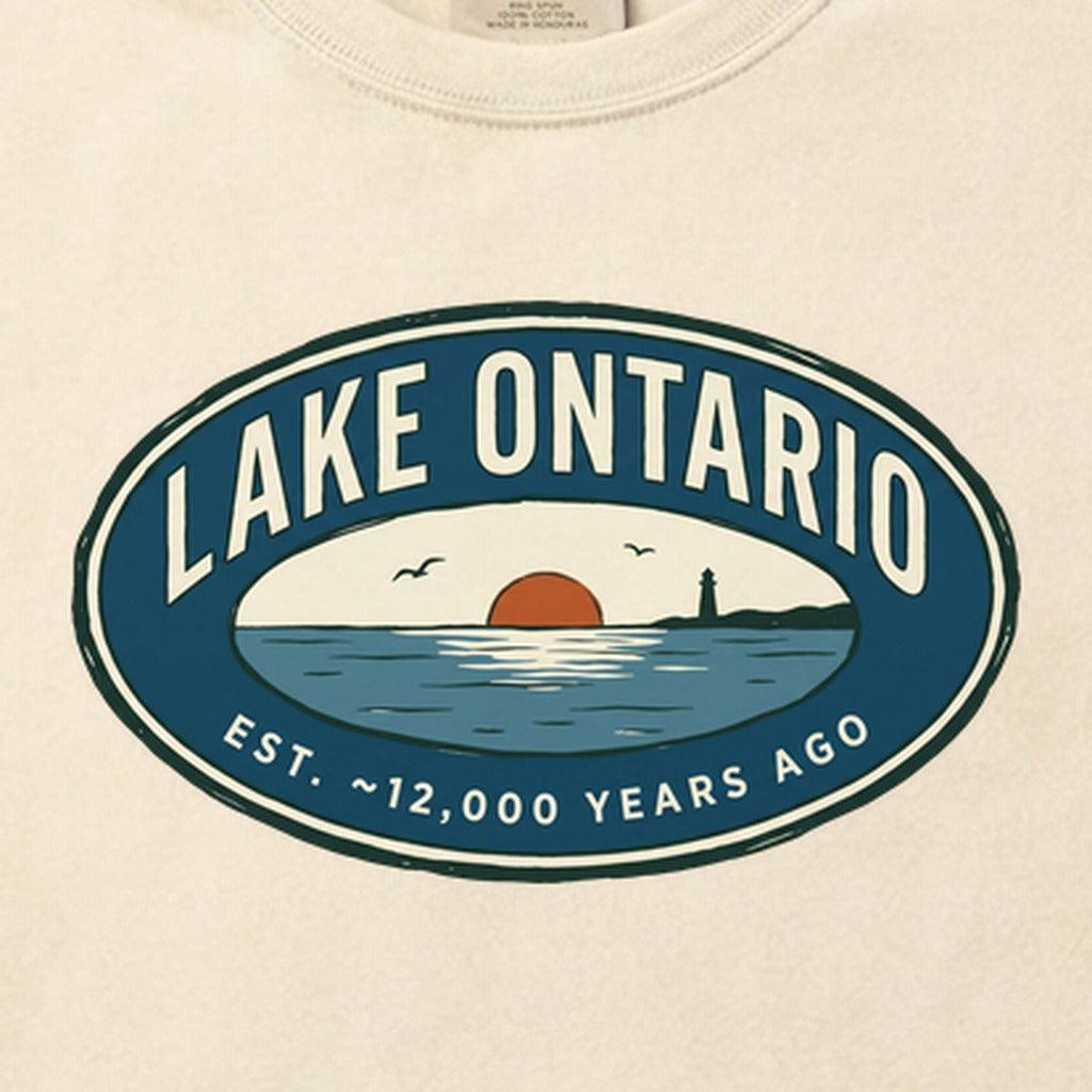 Lake Ontario Badge Cotton T-Shirt