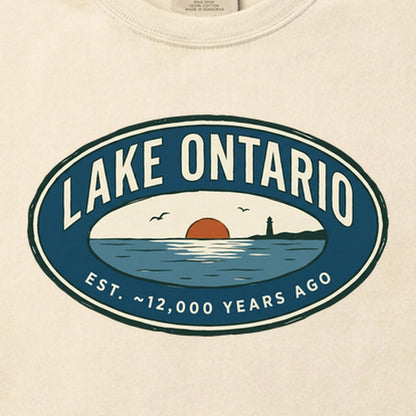 Lake Ontario Badge Cotton T-Shirt