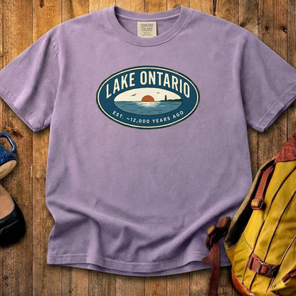 Lake Ontario Badge Cotton T-Shirt