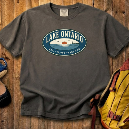 Lake Ontario Badge Cotton T-Shirt