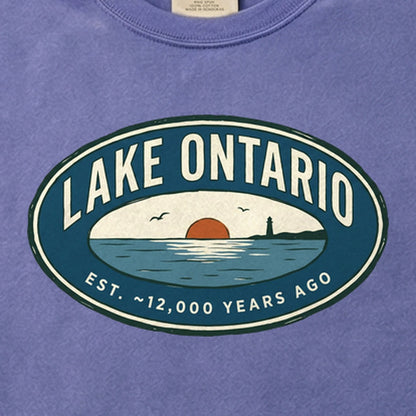 Lake Ontario Badge Cotton T-Shirt