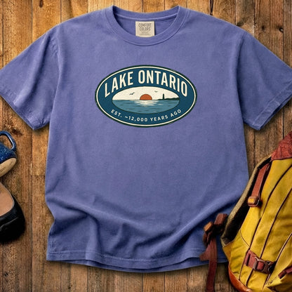 Lake Ontario Badge Cotton T-Shirt