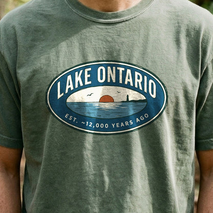 Lake Ontario Badge Cotton T-Shirt