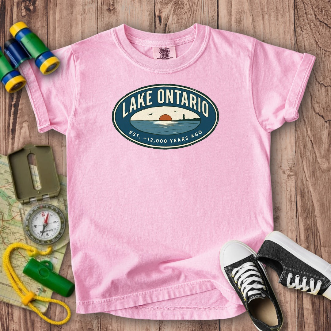 Lake Ontario Badge Kids Cotton T-Shirt