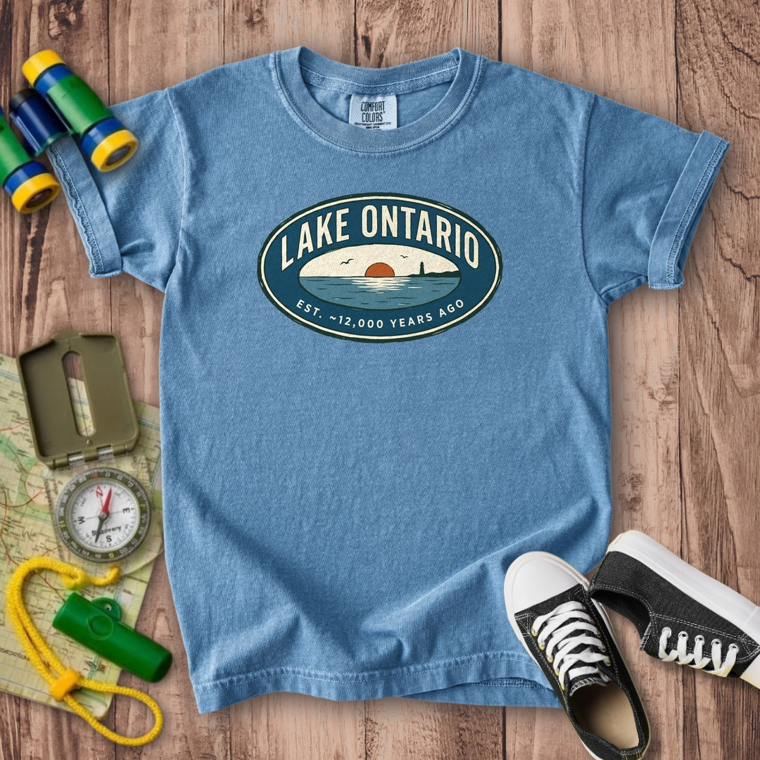 Lake Ontario Badge Kids Cotton T-Shirt