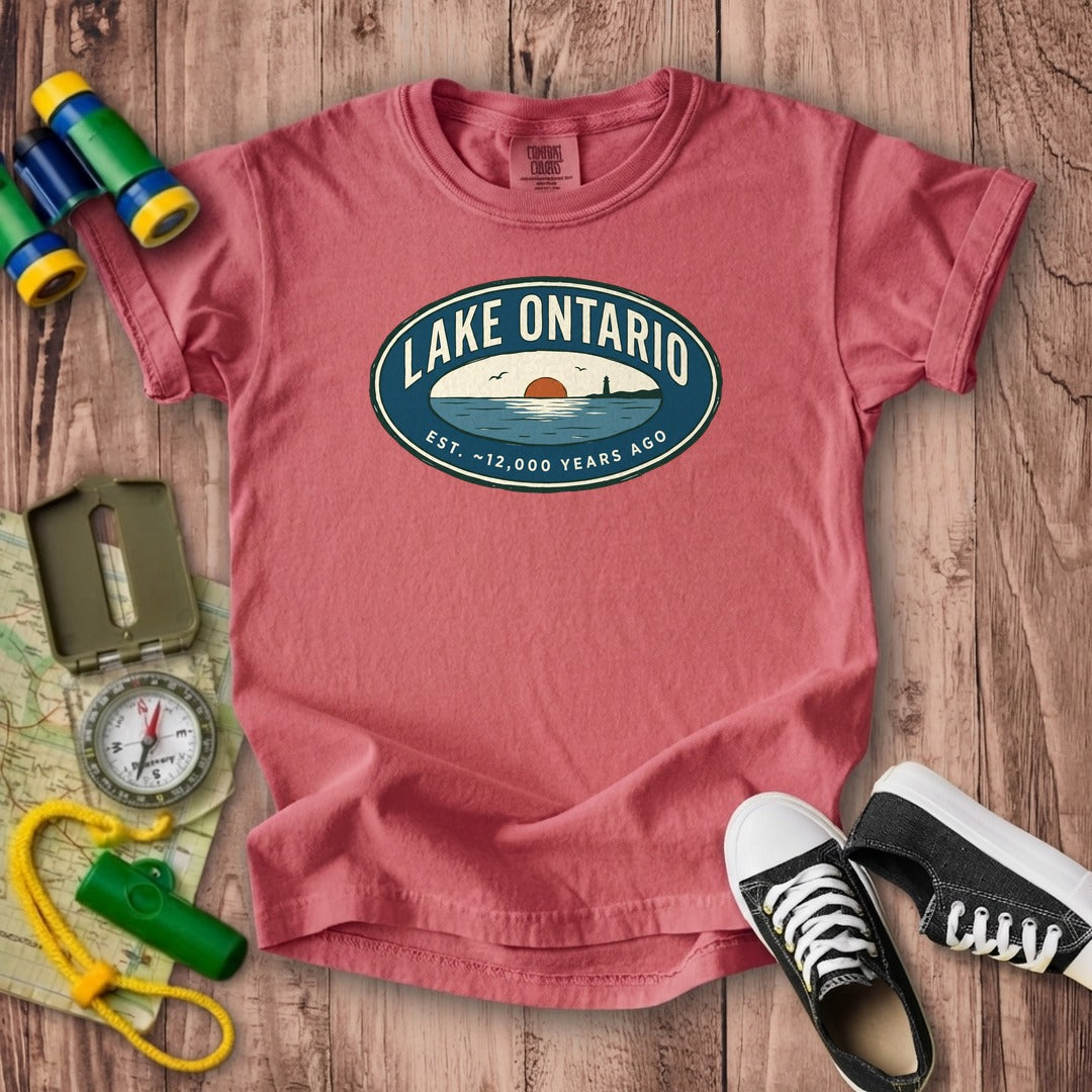 Lake Ontario Badge Kids Cotton T-Shirt