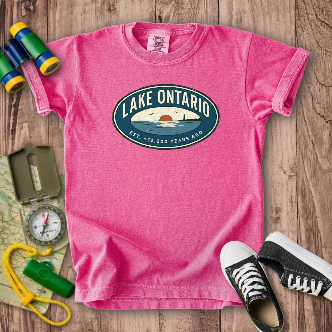 Lake Ontario Badge Kids Cotton T-Shirt