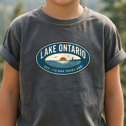Lake Ontario Badge Kids Cotton T-Shirt