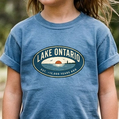 Lake Ontario Badge Kids Cotton T-Shirt