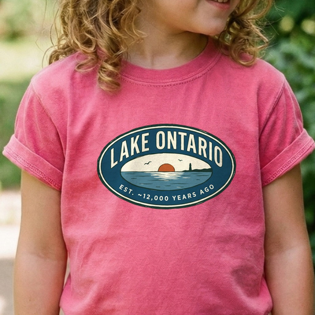 Lake Ontario Badge Kids Cotton T-Shirt