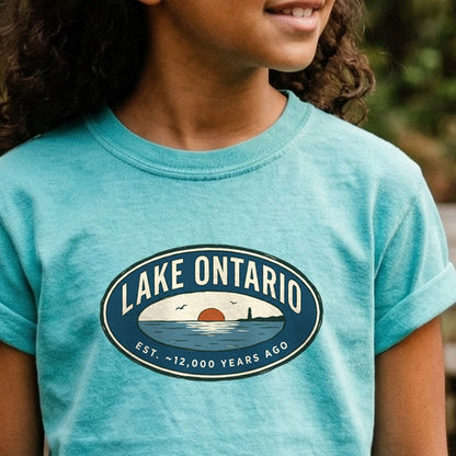 Lake Ontario Badge Kids Cotton T-Shirt