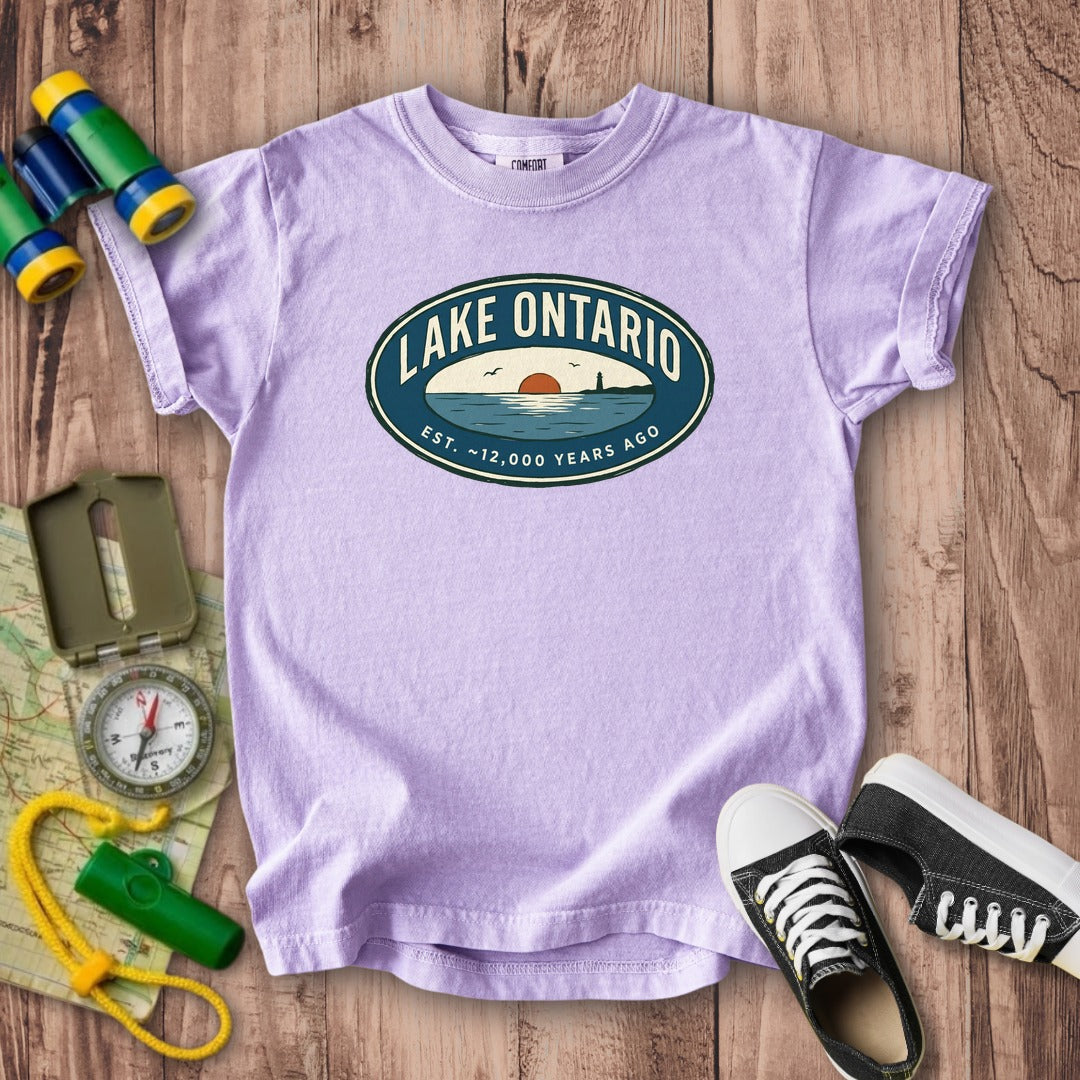 Lake Ontario Badge Kids Cotton T-Shirt