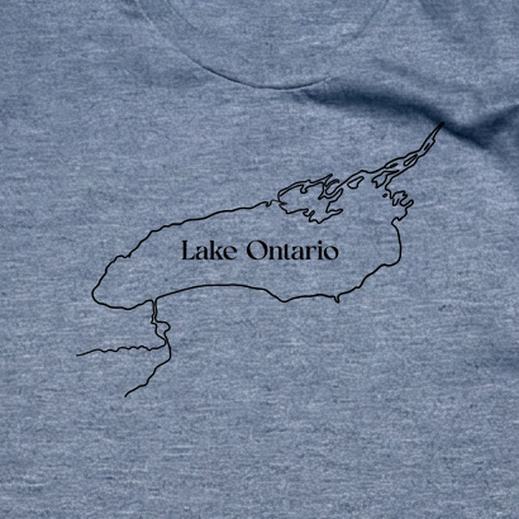 Lake Ontario Line Drawing T-Shirt