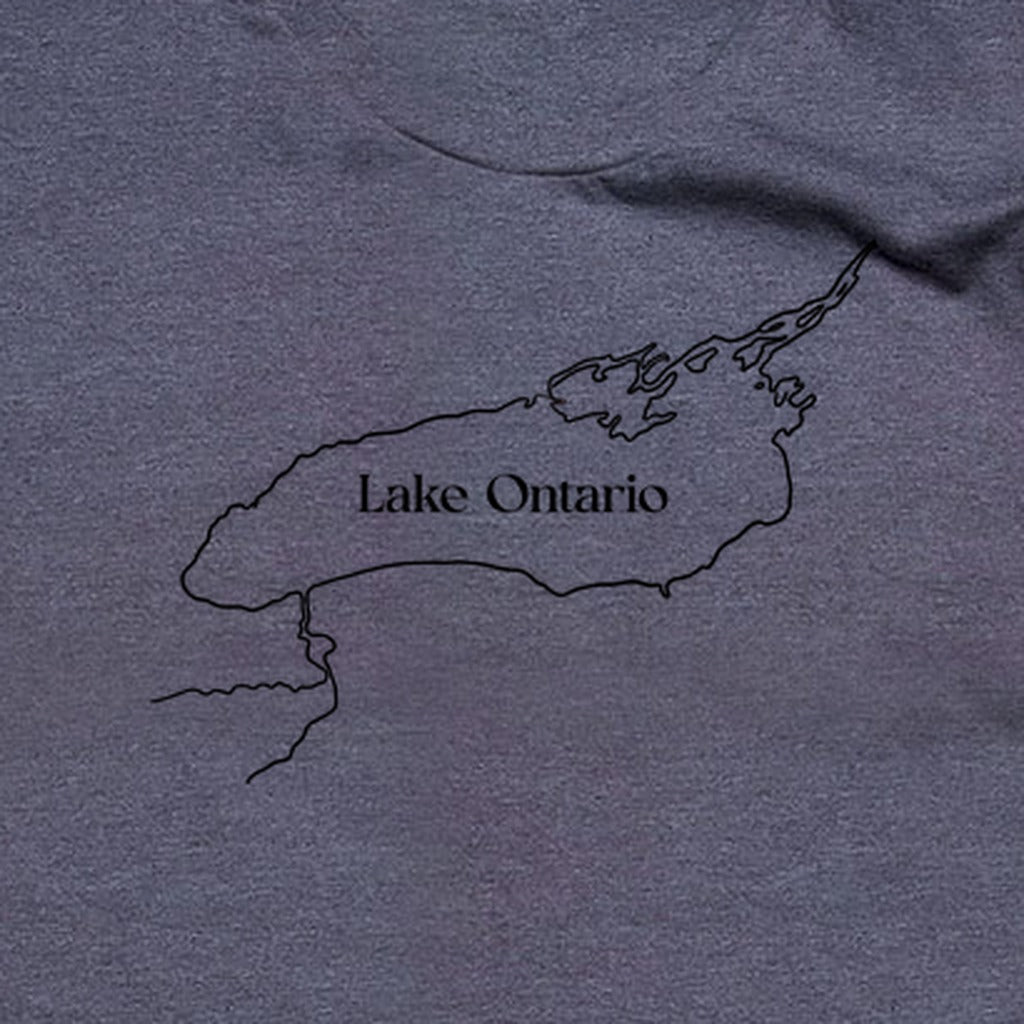 Lake Ontario Line Drawing T-Shirt