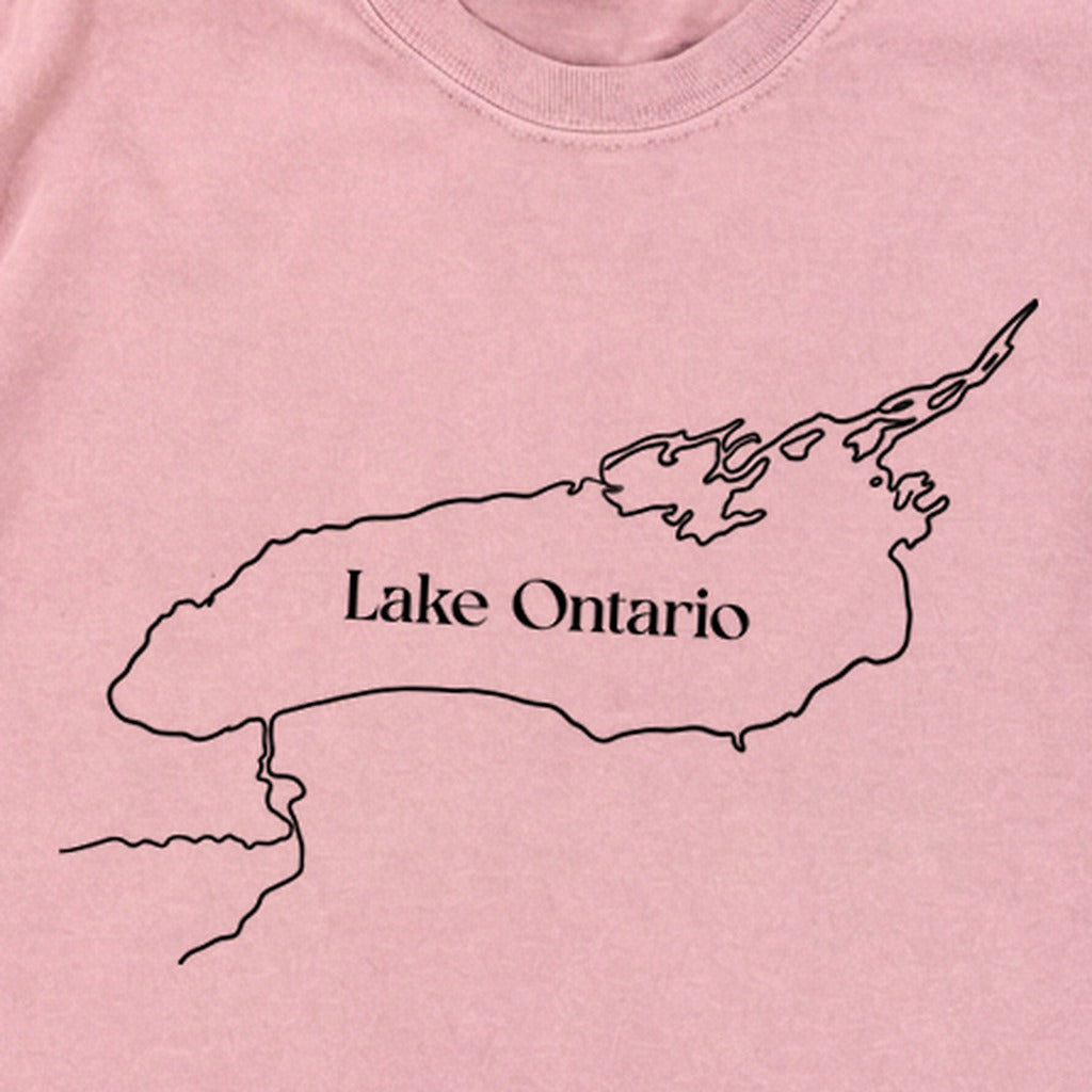 Lake Ontario Line Drawing Premium Long Sleeve