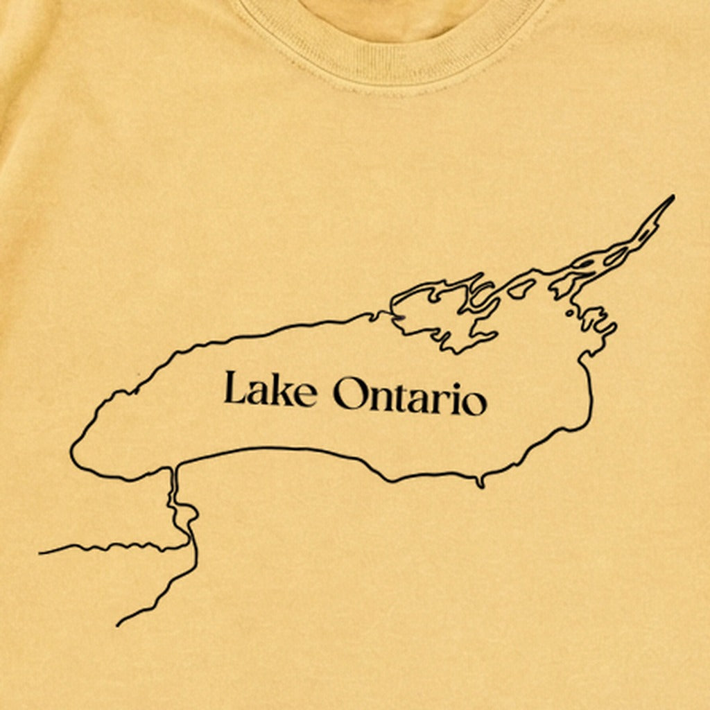 Lake Ontario Line Drawing Premium Long Sleeve