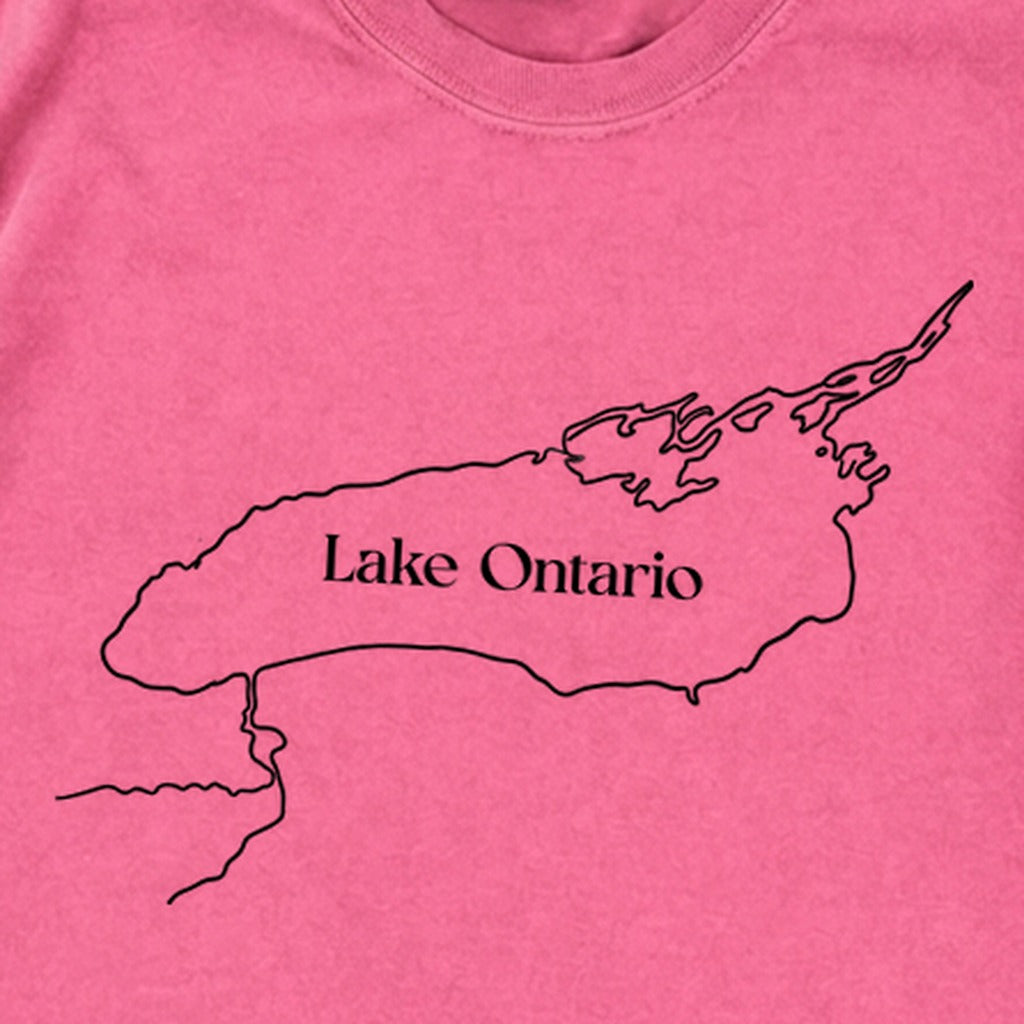 Lake Ontario Line Drawing Premium Long Sleeve