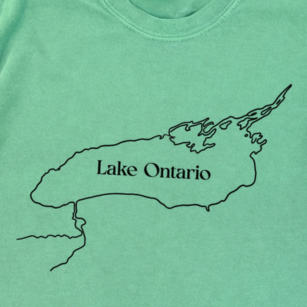Lake Ontario Line Drawing Premium Long Sleeve