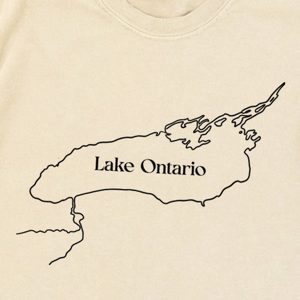 Lake Ontario Line Drawing Premium Long Sleeve