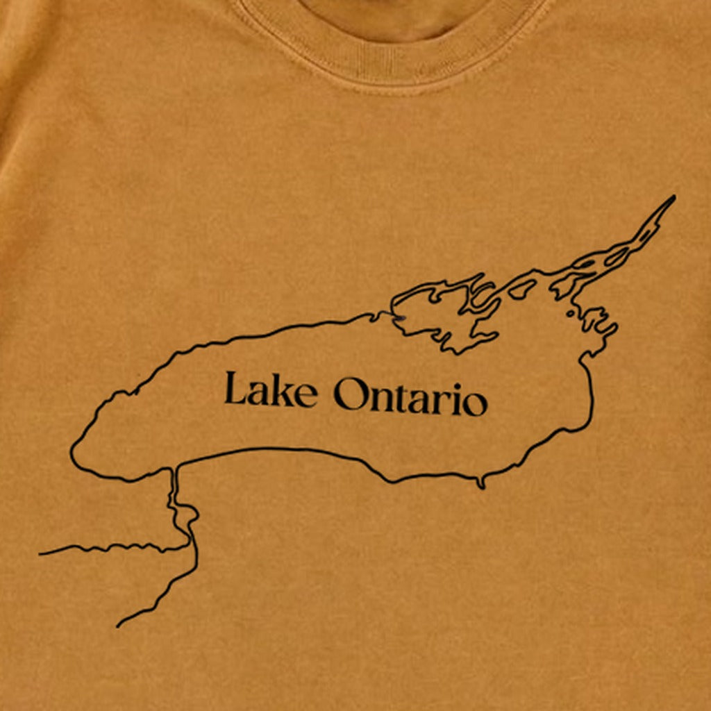 Lake Ontario Line Drawing Premium Long Sleeve
