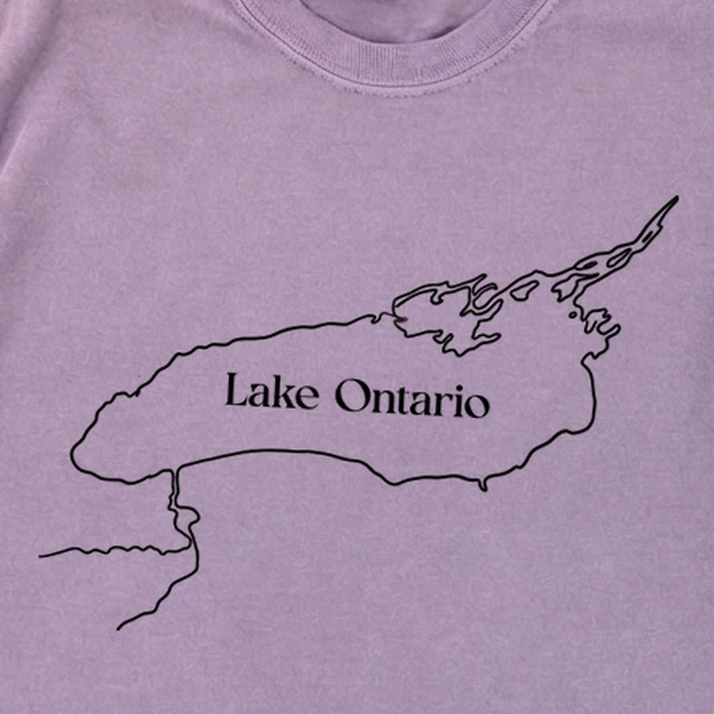 Lake Ontario Line Drawing Premium Long Sleeve