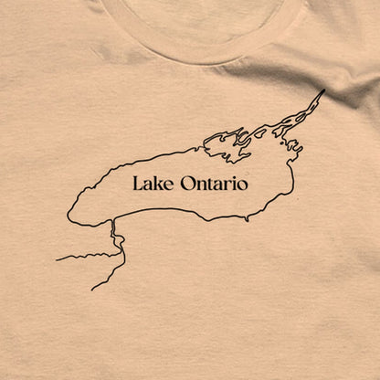 Lake Ontario Line Drawing T-Shirt