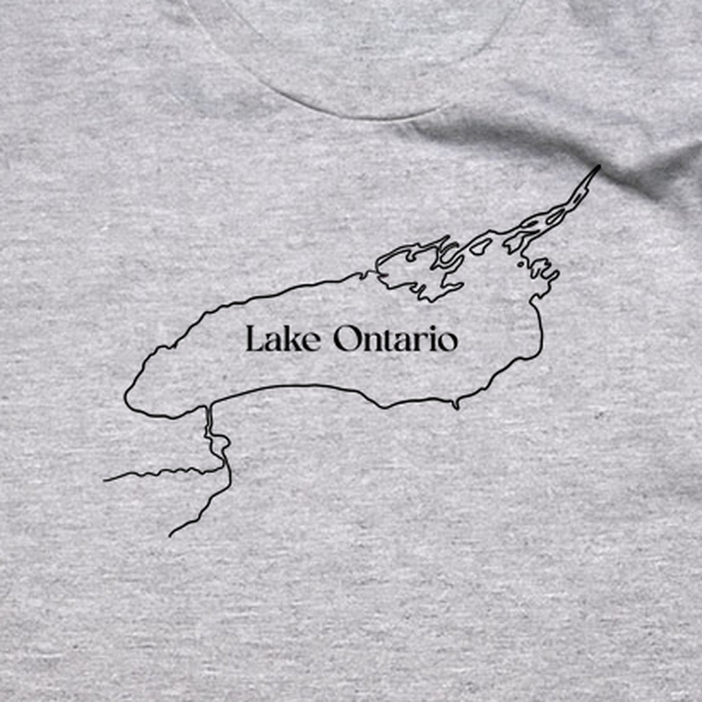 Lake Ontario Line Drawing T-Shirt