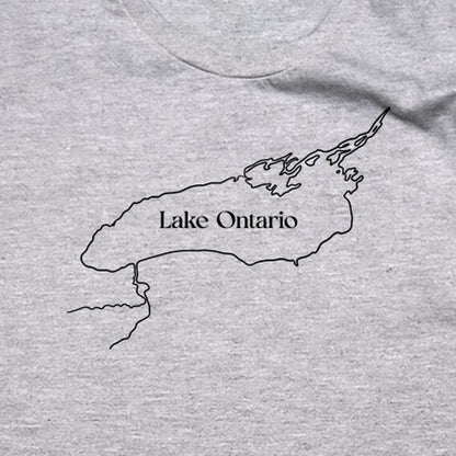 Lake Ontario Line Drawing T-Shirt