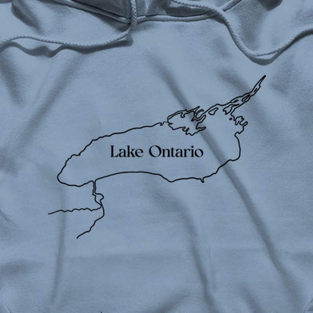 Lake Ontario Line Drawing Hoodie