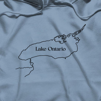 Lake Ontario Line Drawing Hoodie
