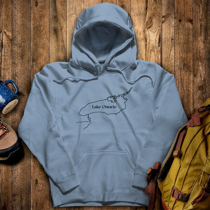 Lake Ontario Line Drawing Hoodie