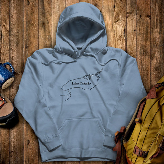 Lake Ontario Line Drawing Hoodie