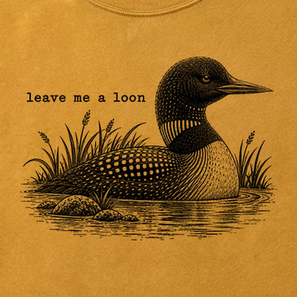 Leave Me A Loon Cotton T-Shirt
