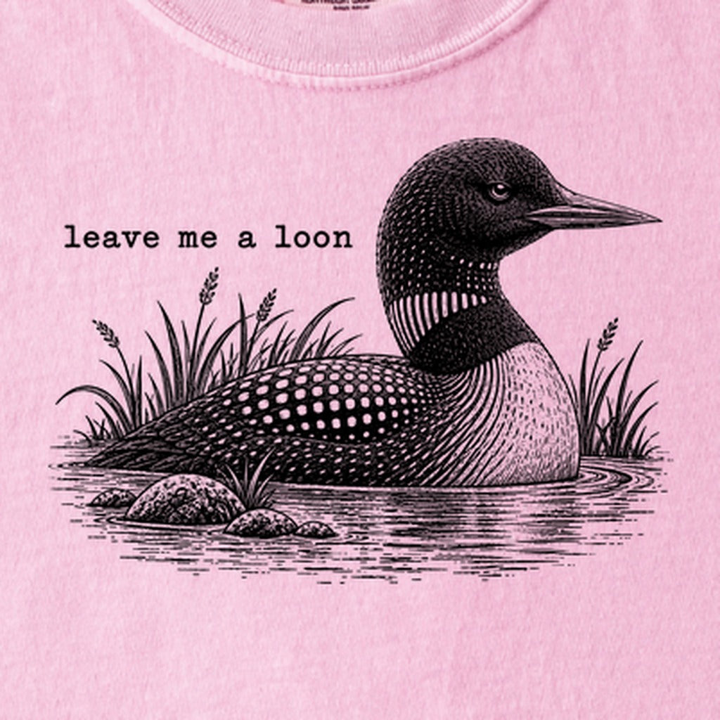 Leave Me A Loon Kids Cotton T-Shirt