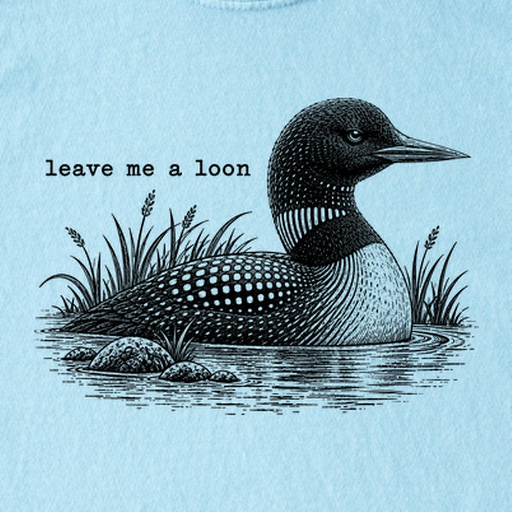 Leave Me A Loon Kids Cotton T-Shirt