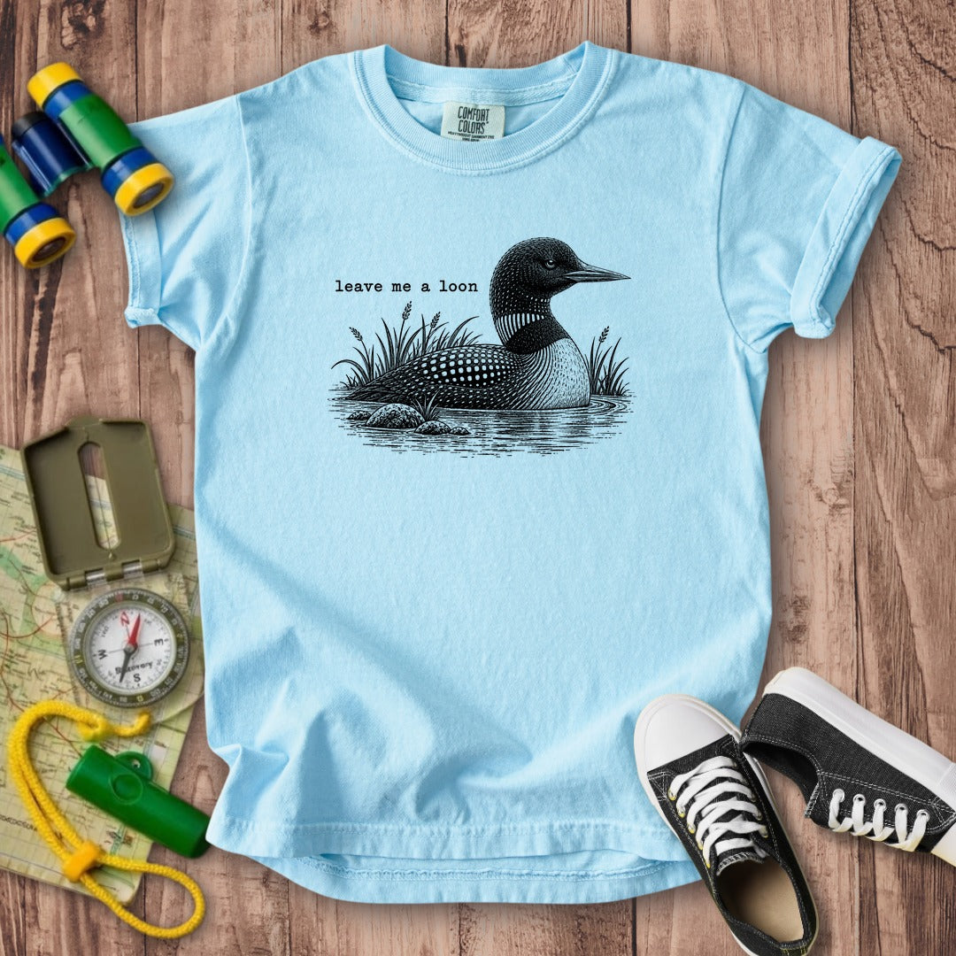 Leave Me A Loon Kids Cotton T-Shirt