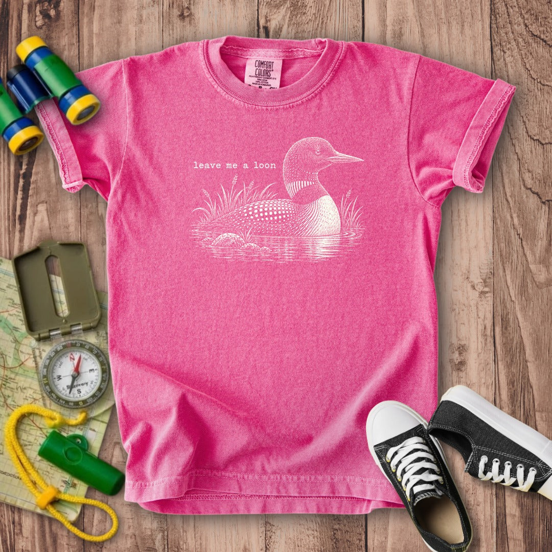 Leave Me A Loon Kids Cotton T-Shirt