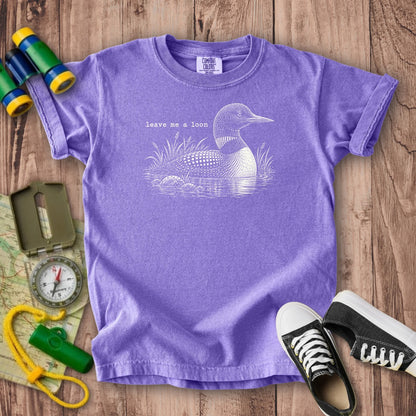Leave Me A Loon Kids Cotton T-Shirt
