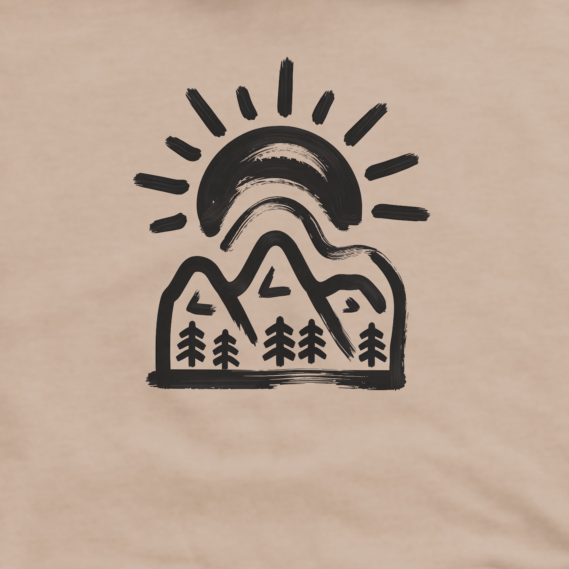 Painted Peaks Crewneck Sweatshirt Adventure and Outdoors Themed Sweatshirt