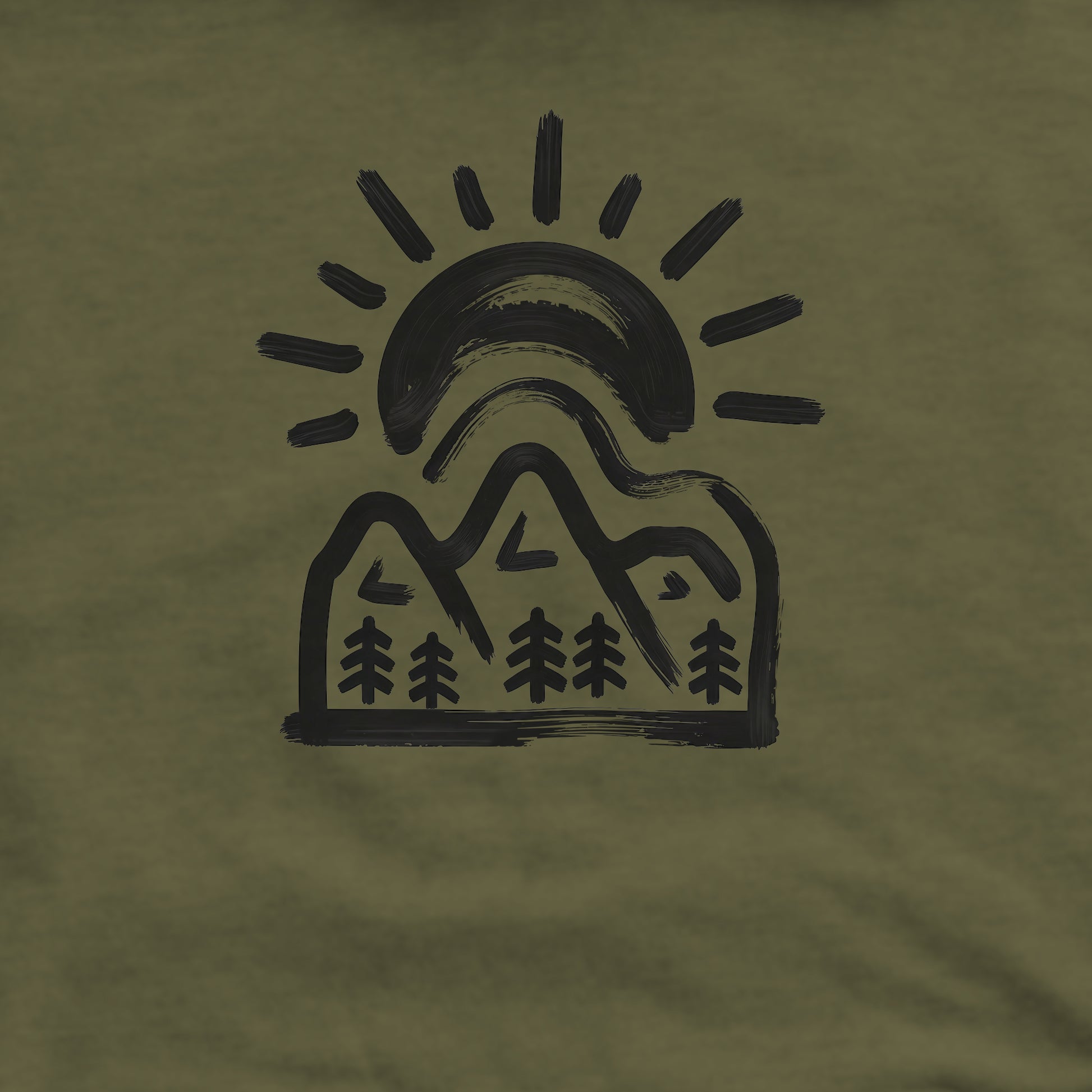 Painted Peaks Crewneck Sweatshirt Adventure and Outdoors Themed Sweatshirt