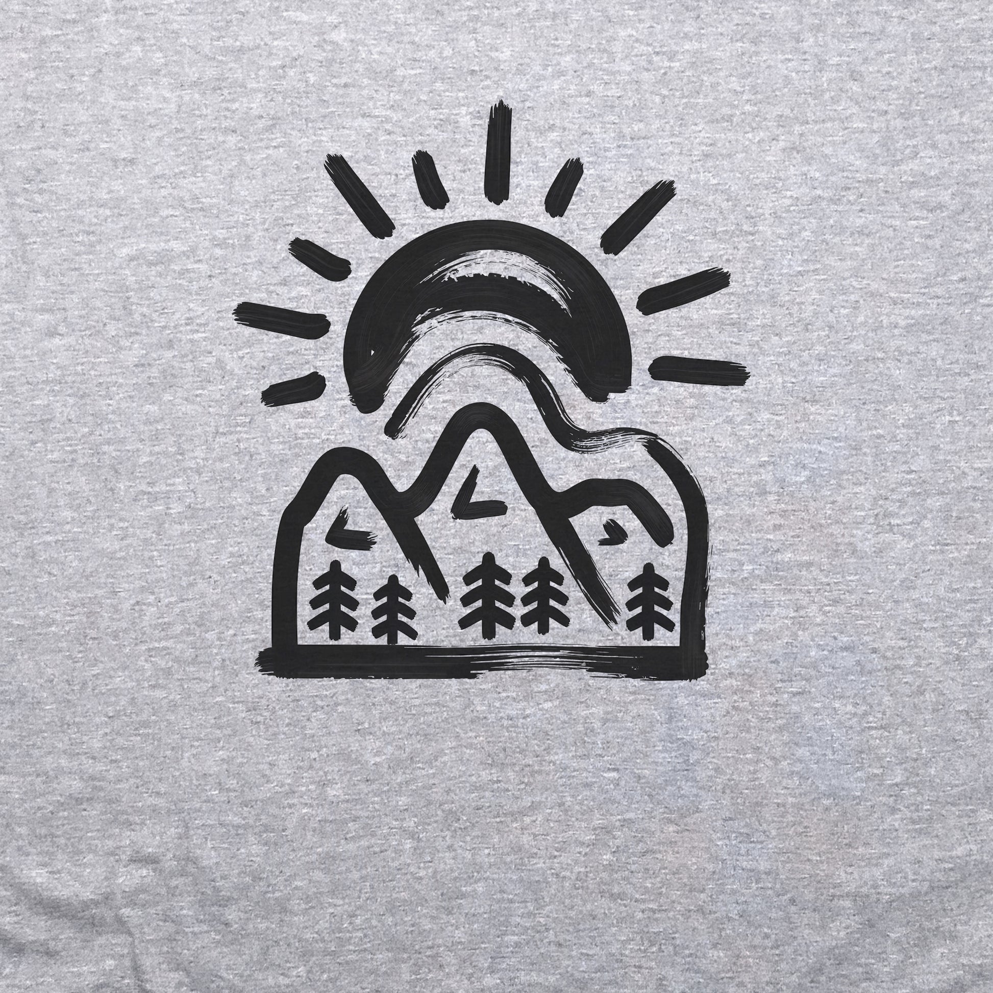 Painted Peaks Crewneck Sweatshirt Adventure and Outdoors Themed Sweatshirt