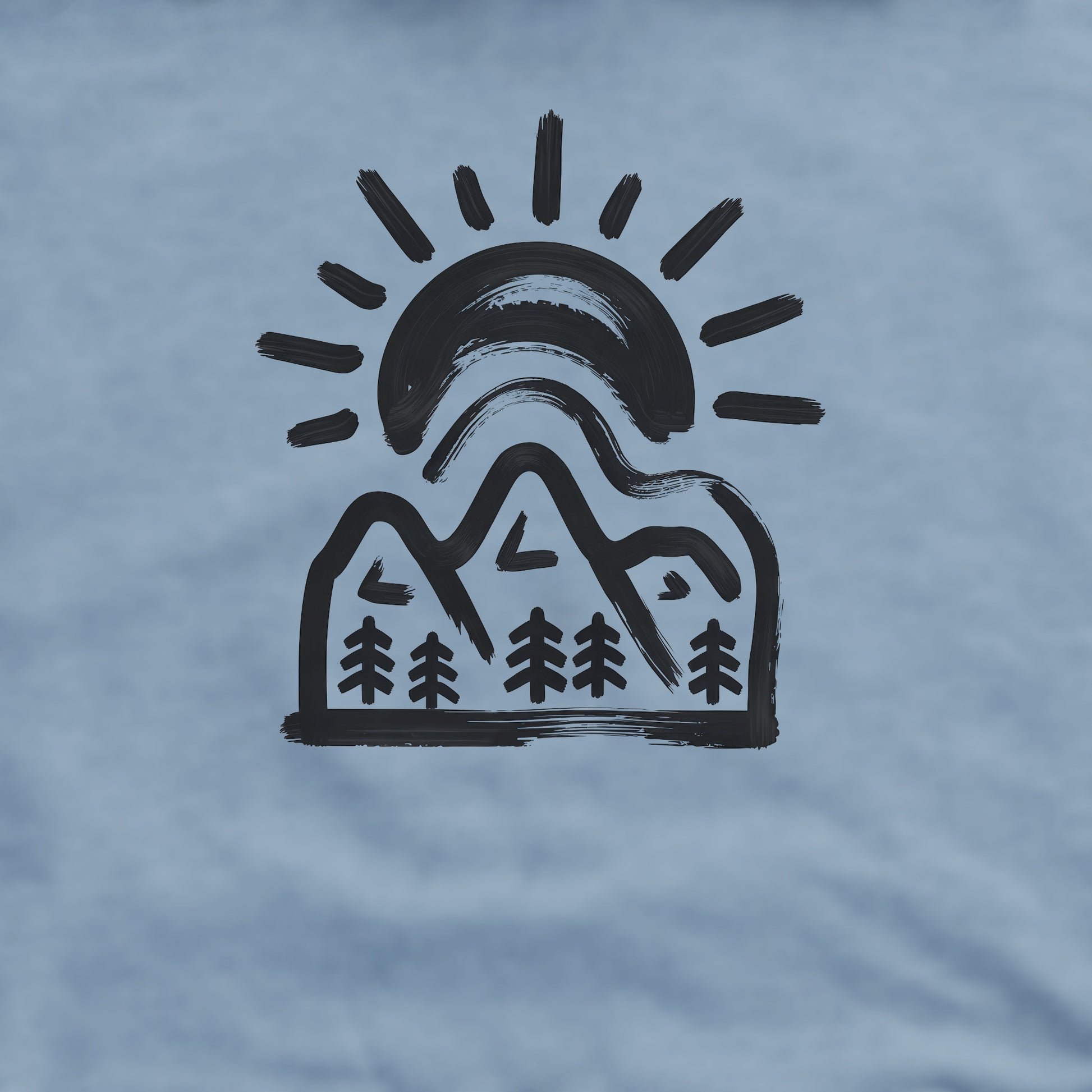 Painted Peaks Crewneck Sweatshirt Adventure and Outdoors Themed Sweatshirt
