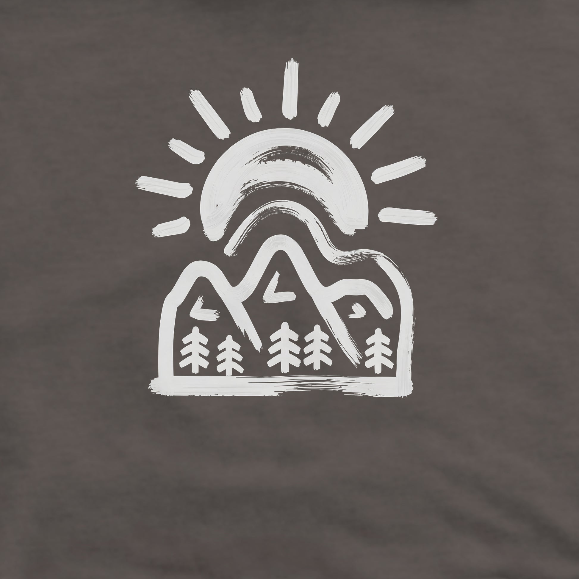 Painted Peaks Crewneck Sweatshirt Adventure and Outdoors Themed Sweatshirt