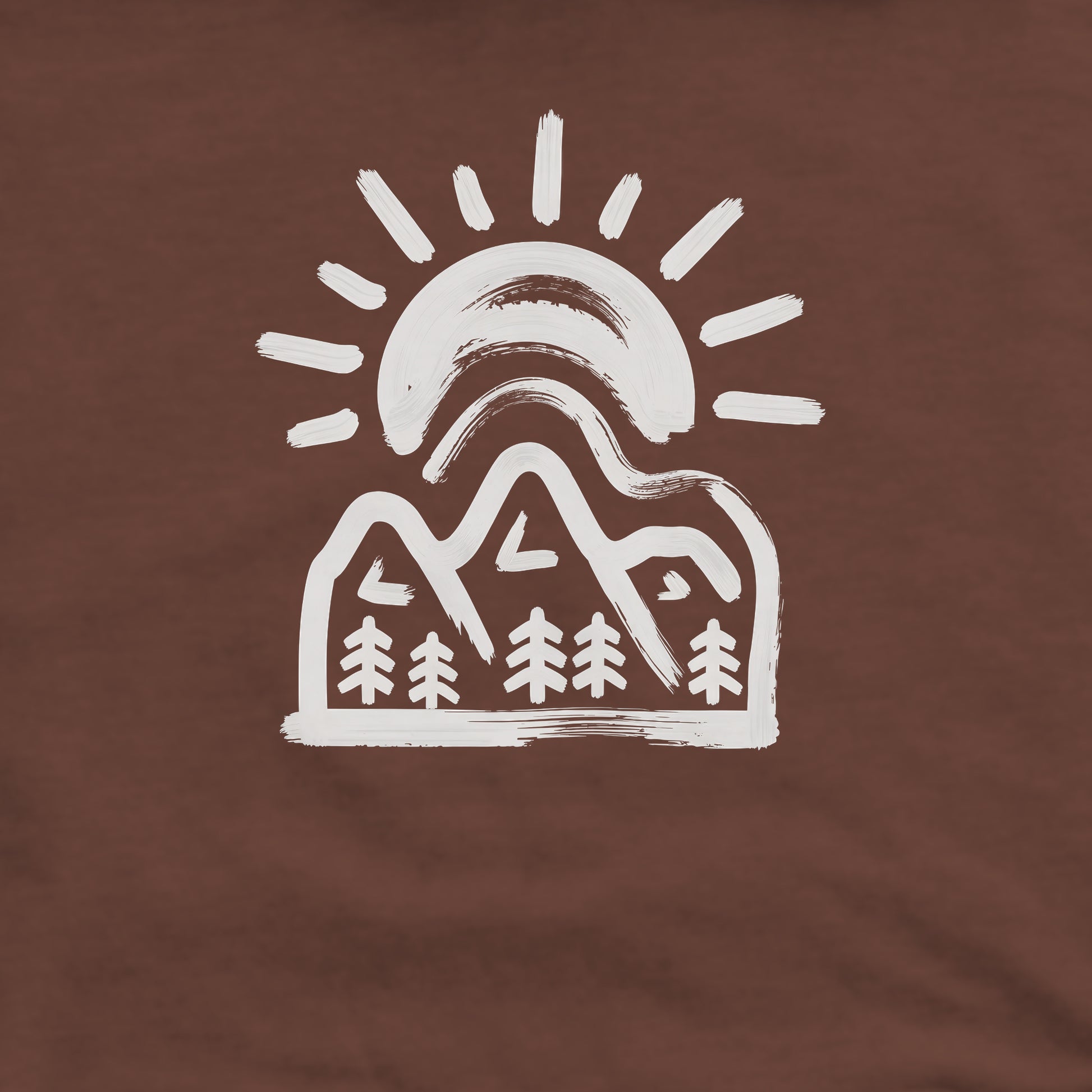 Painted Peaks Crewneck Sweatshirt Adventure and Outdoors Themed Sweatshirt