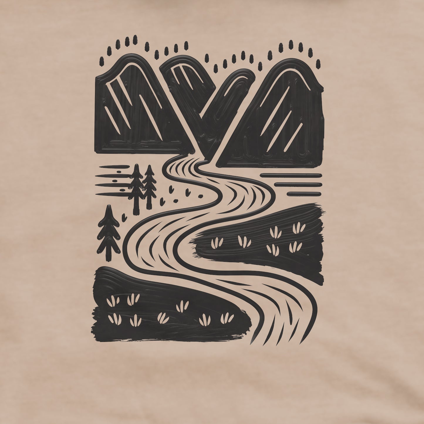 Valley Trails Crewneck Sweatshirt Adventure and Outdoors Themed Sweatshirt