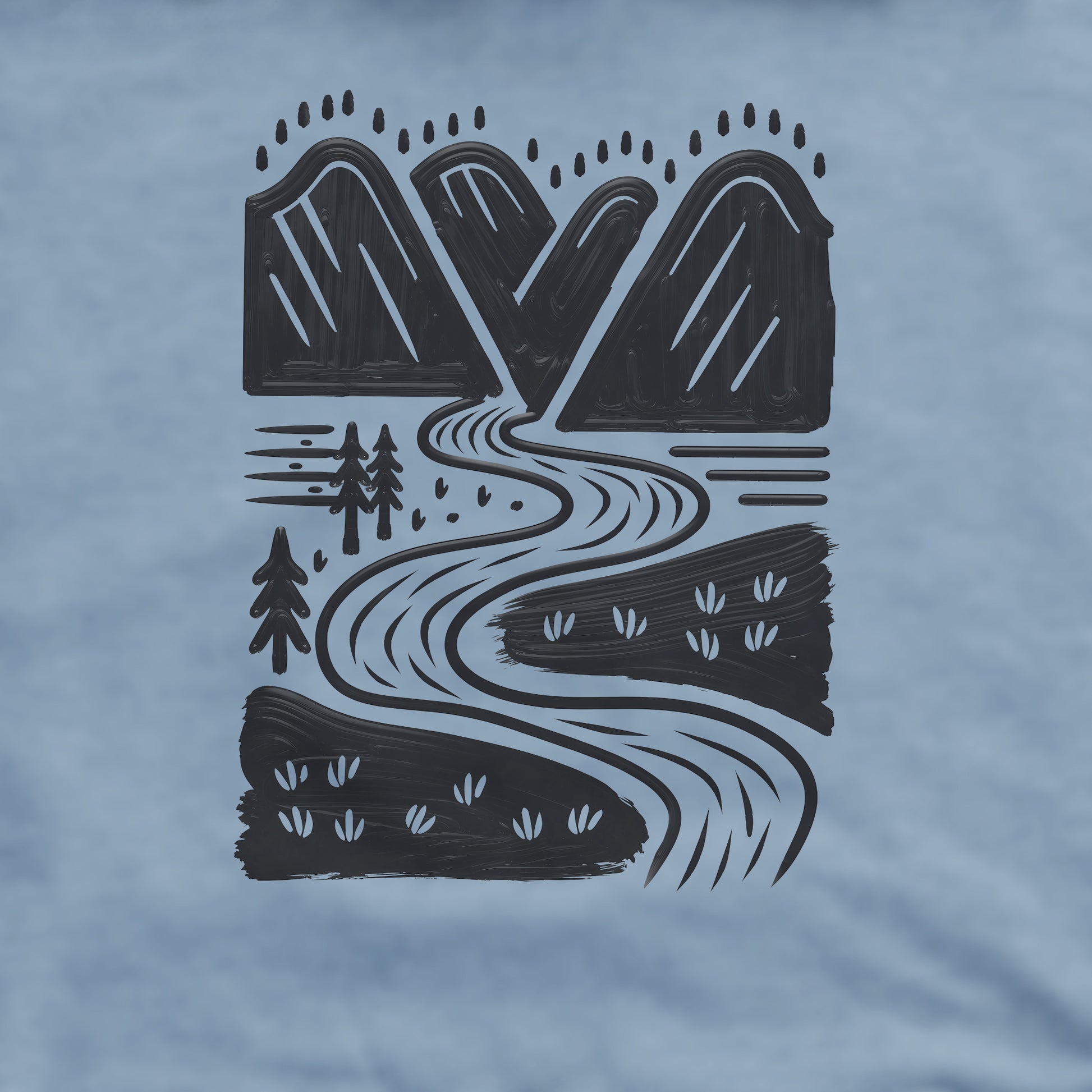Valley Trails Crewneck Sweatshirt Adventure and Outdoors Themed Sweatshirt