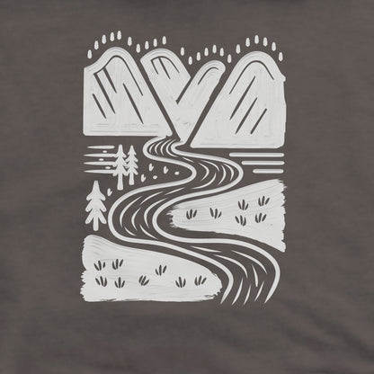 Valley Trails Crewneck Sweatshirt Adventure and Outdoors Themed Sweatshirt