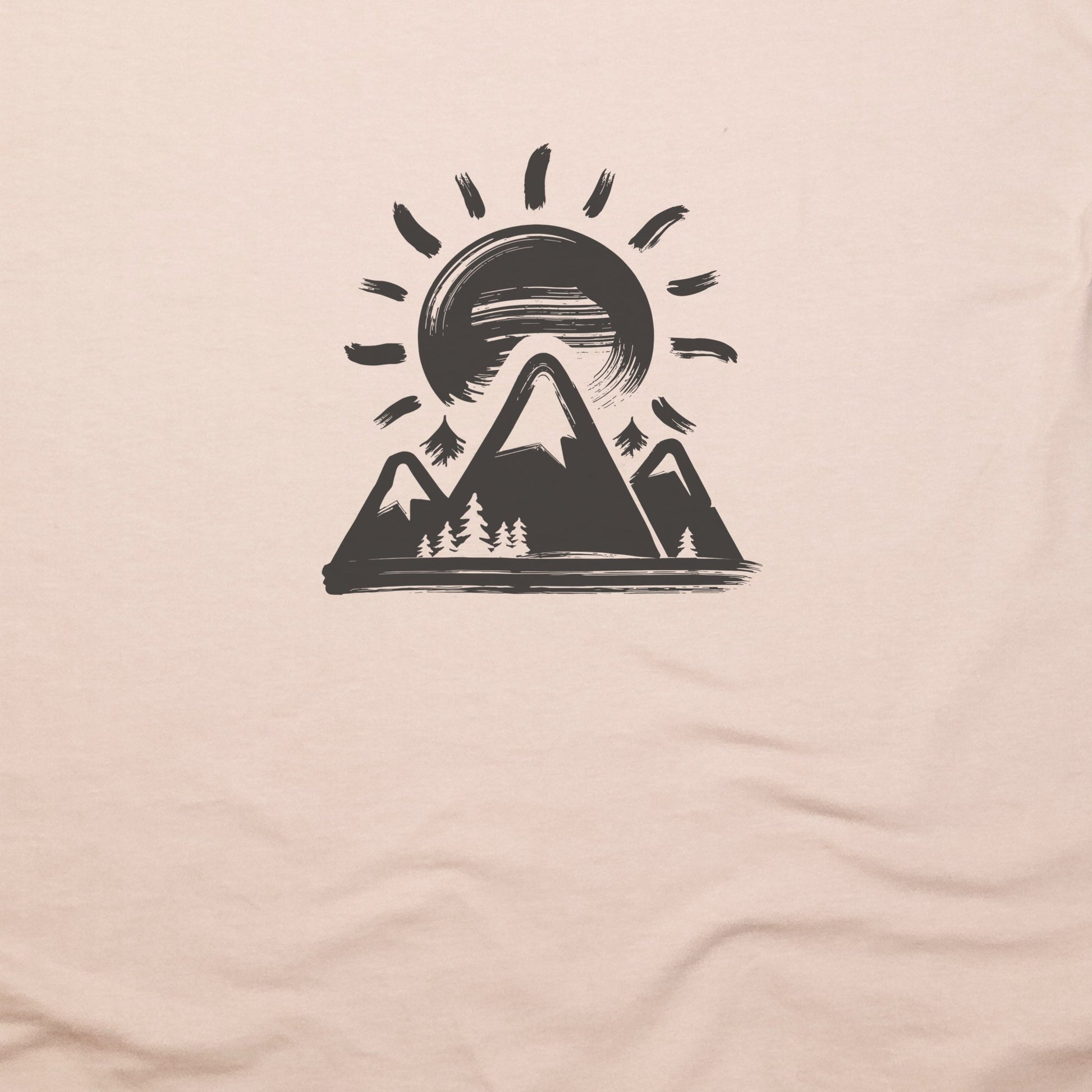 Summit Sunrise Painting T-Shirt Adventure and Outdoors Themed T-Shirt