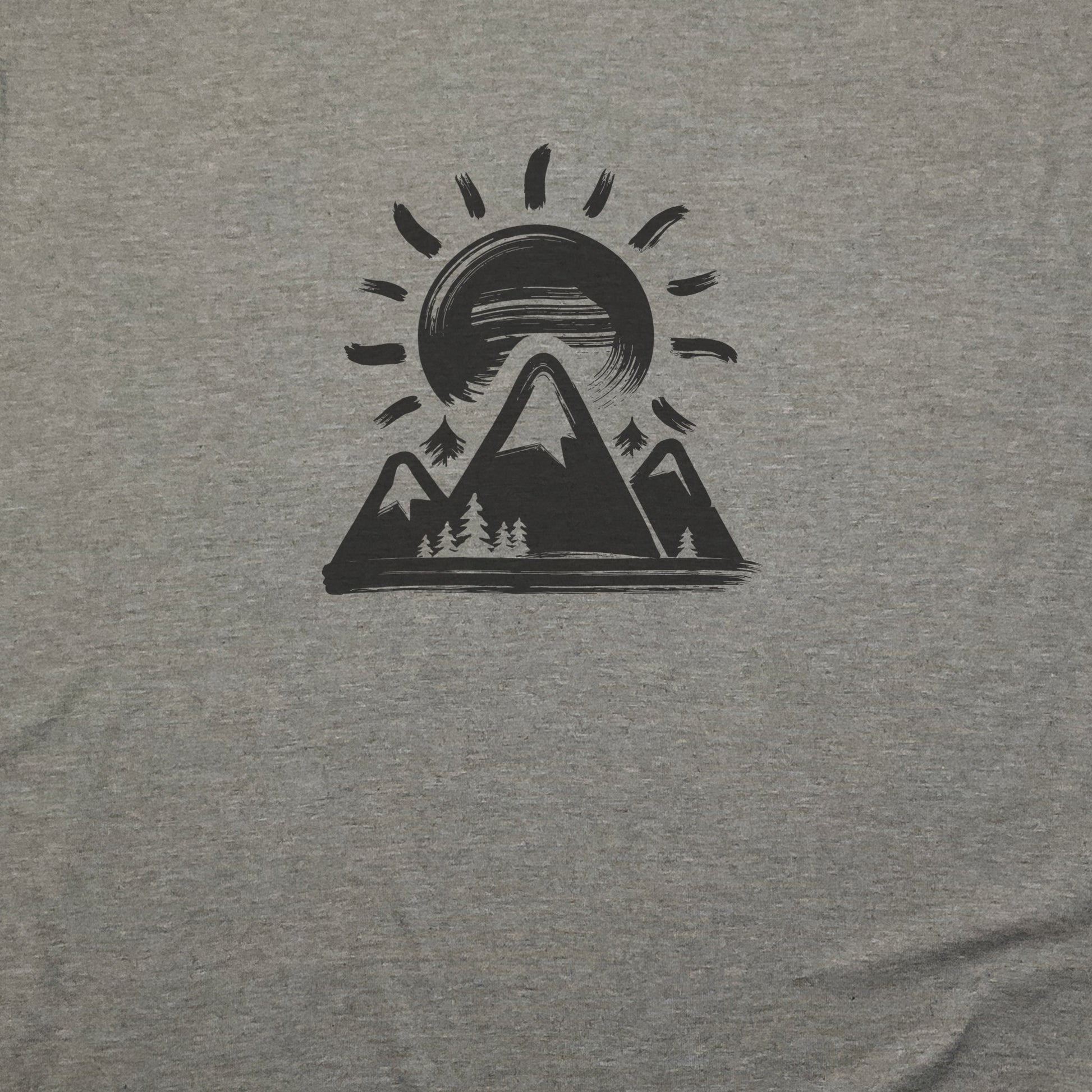 Summit Sunrise Painting T-Shirt Adventure and Outdoors Themed T-Shirt